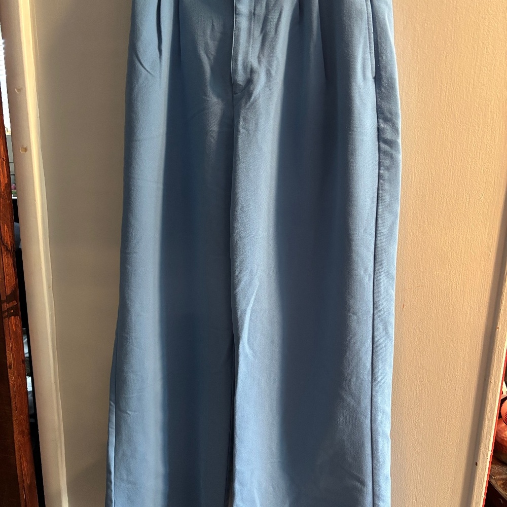 Abercrombie Tailored Wide Leg pant Blue Size Medium